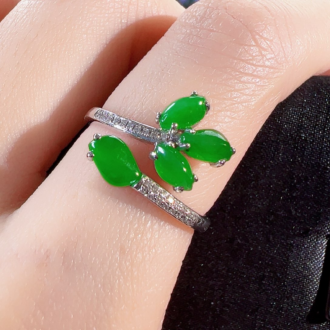 翡翠戒指18K金镶嵌【福利款】签收后24小时鉴赏期