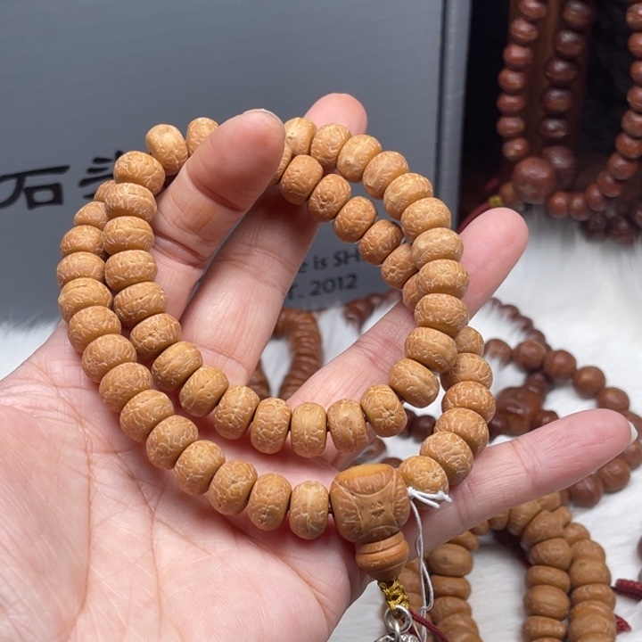 凤眼菩提手串实心藏式11.4-11.8尺58颗