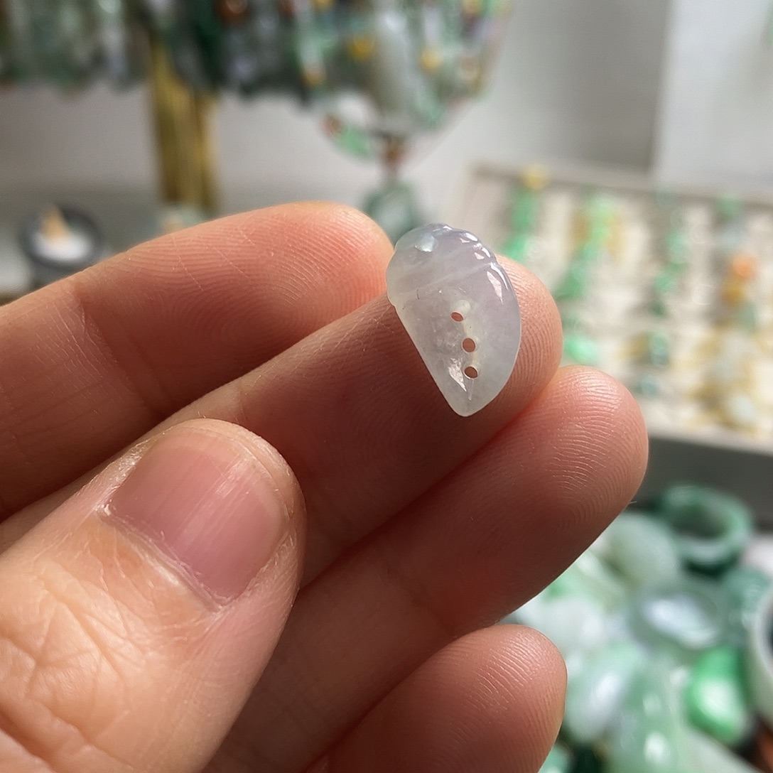 翡翠未镶嵌颈饰14冰胶蟹钳