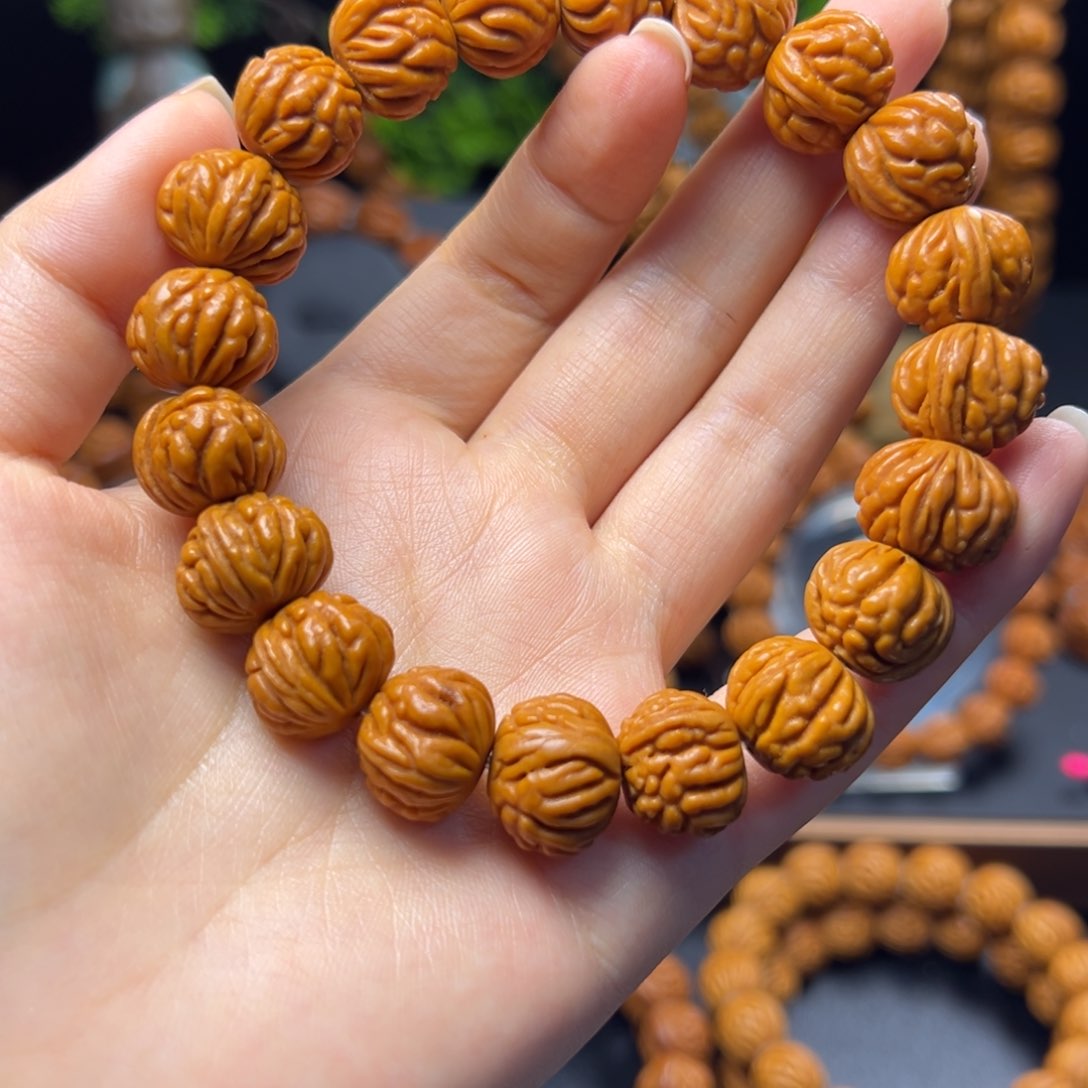 桃核手串野生金蟾15