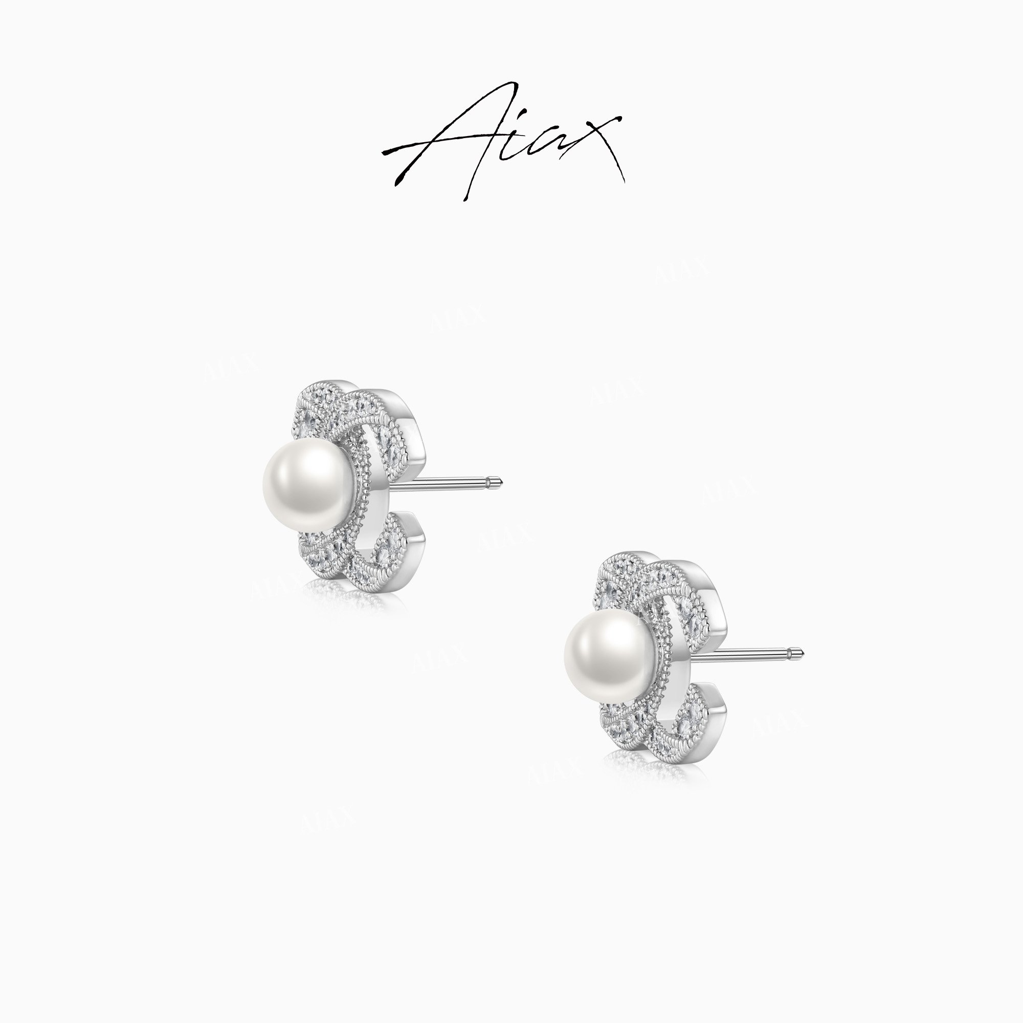 AIAX  镀K金 【新春限定】小众设计感精致轻奢珠珠耳环TSL842