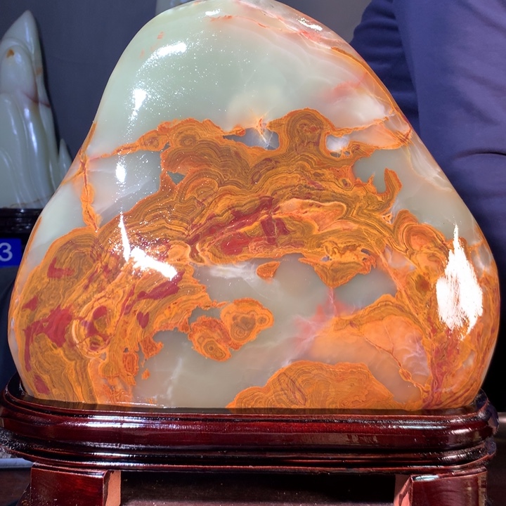 石材天然原石摆件