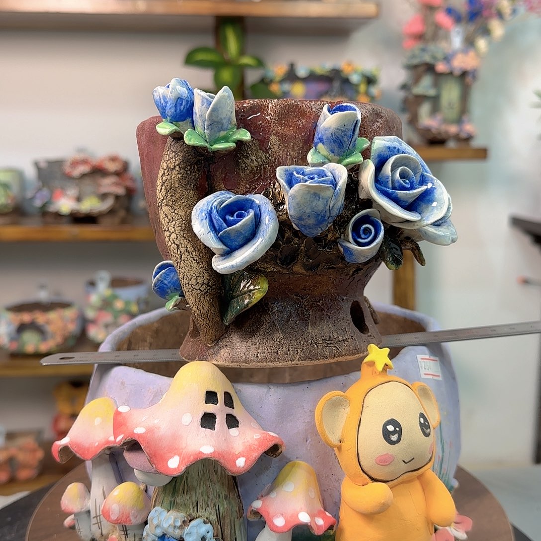 小***号本默花器麦饭石花盆