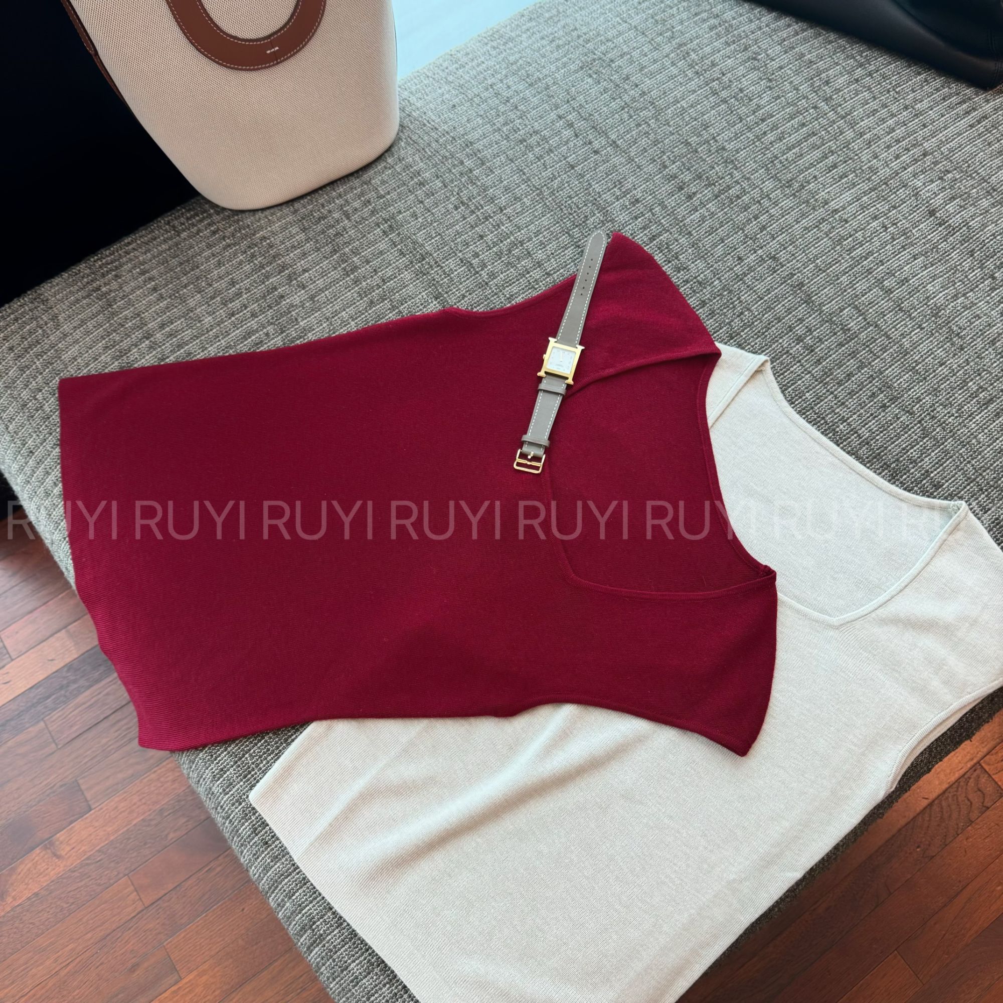 Ruyi如一【腔调万能背心】纯色简约气质无袖背心