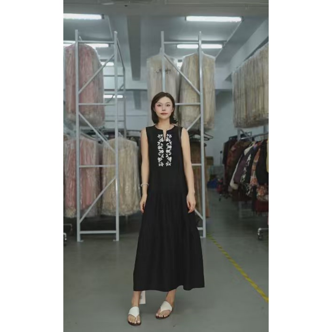 新【2025-林姐真丝】重磅100桑蚕丝连衣裙H014