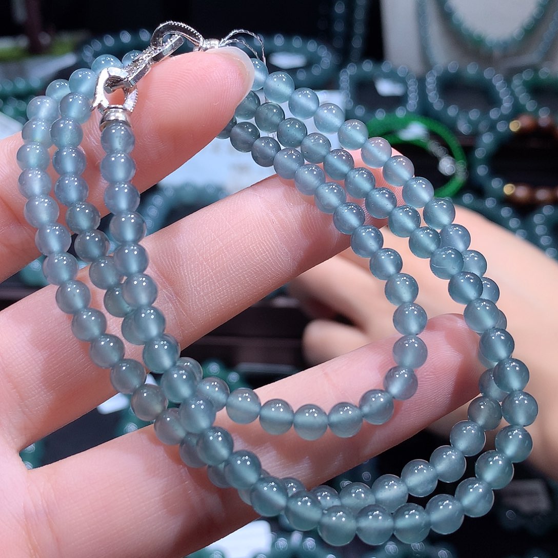 未镶嵌手链翡翠天然a货翡翠项链4.8