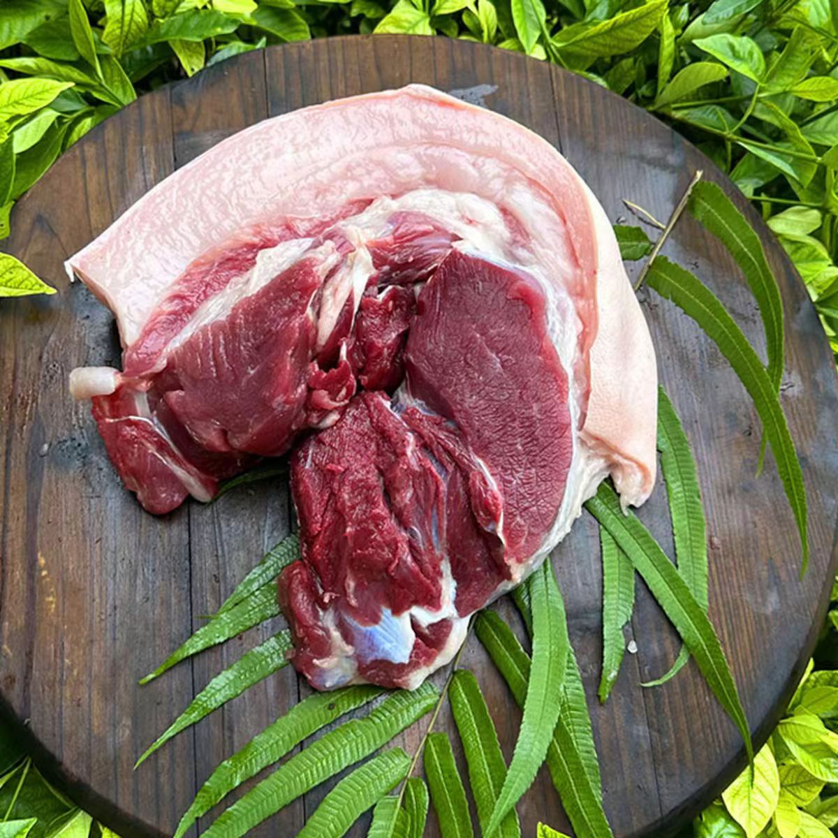 【土猪后腿肉】5斤顺丰冷链包邮熟食粮食土猪