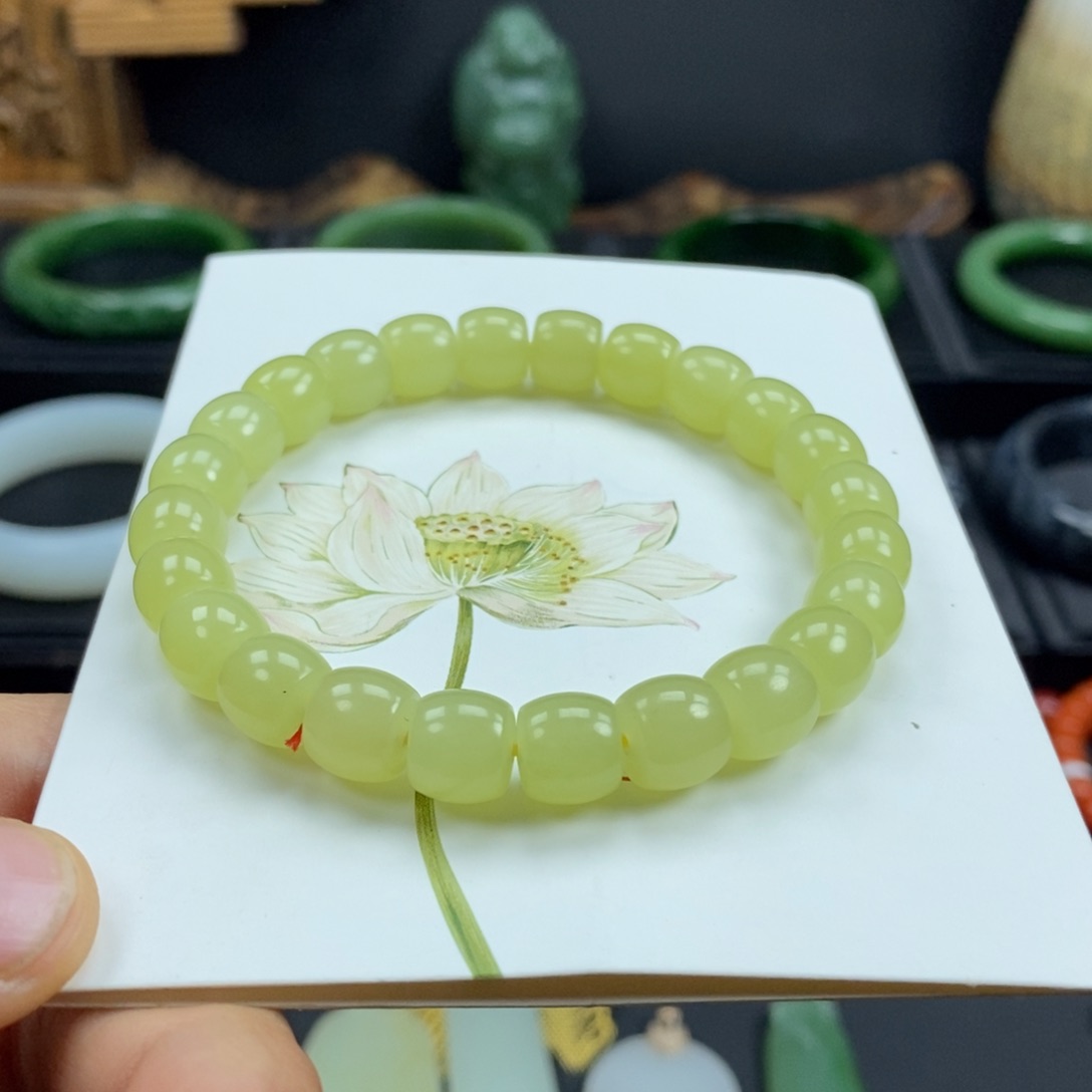 和田玉手串未镶嵌