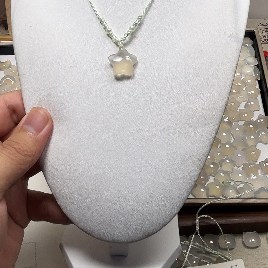 玛瑙/玉髓合金颈饰