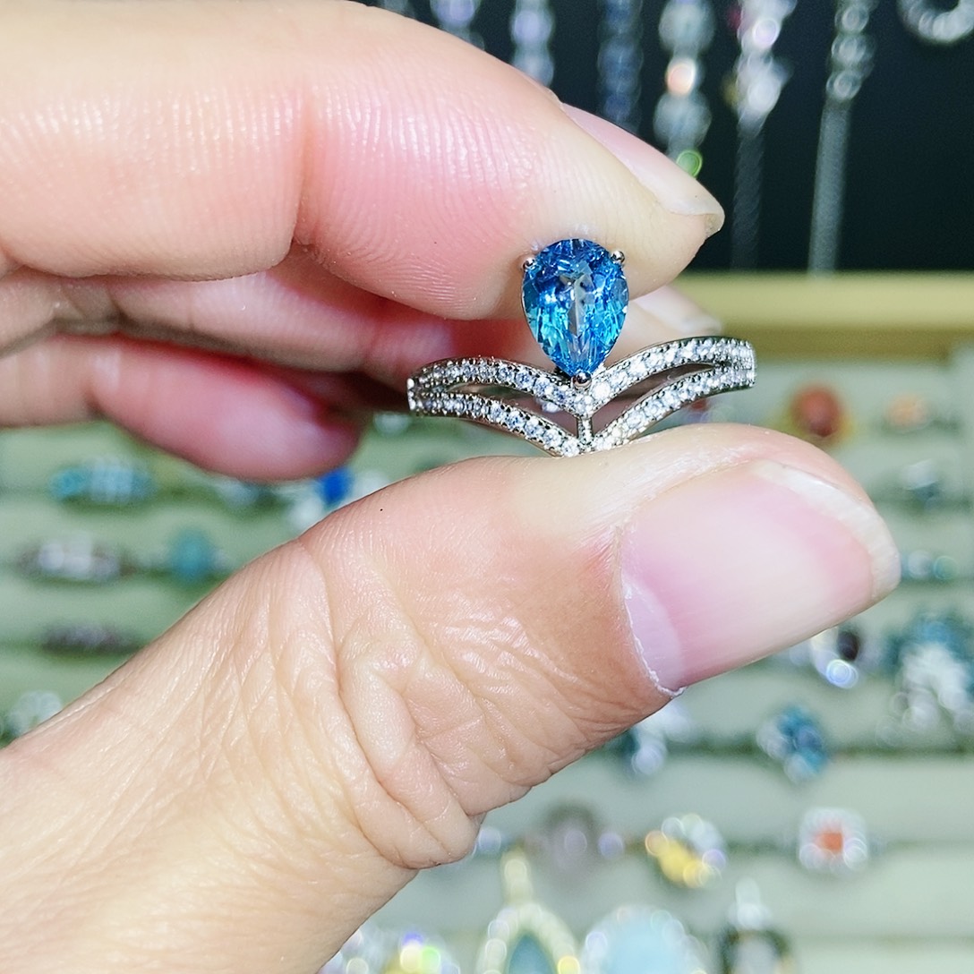 【闪购商品】未镶嵌戒指托帕石