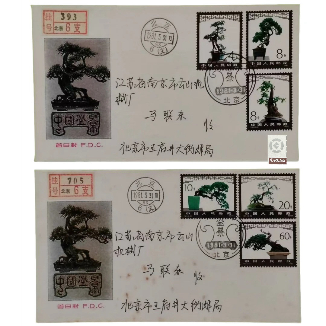T61 盆景 首日实寄封 （可小刀大刀绕行）