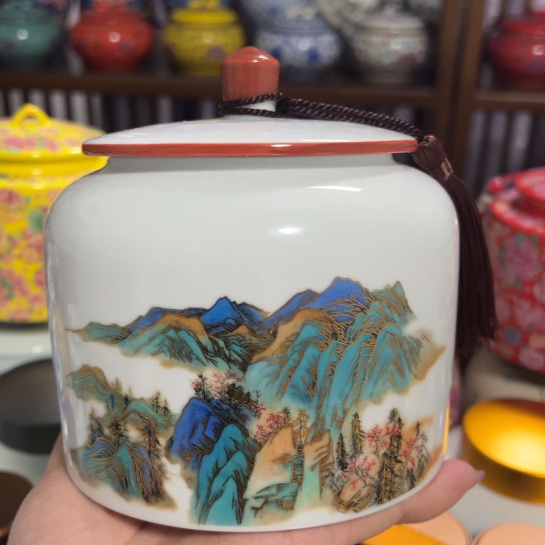 陶瓷密封罐茶叶罐