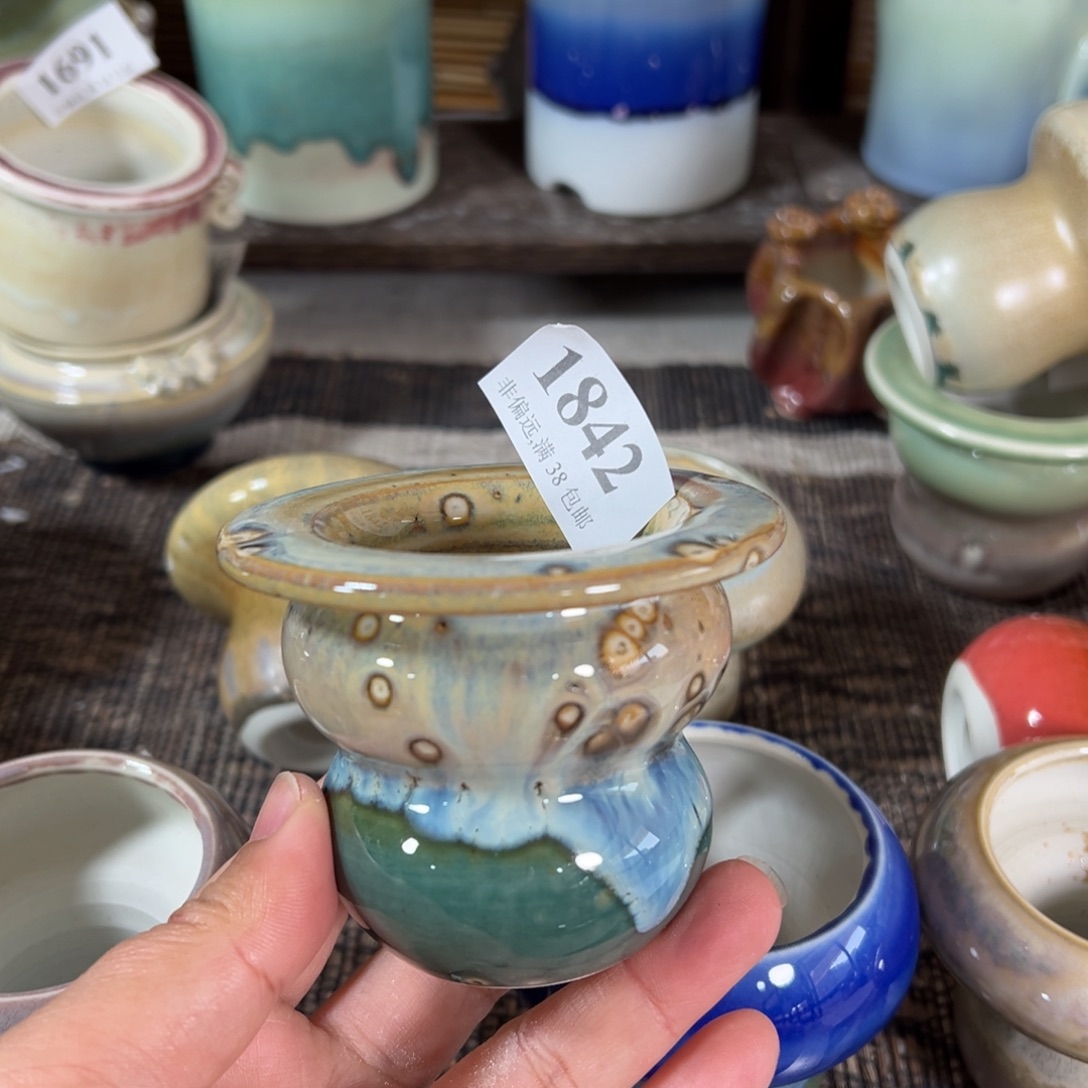 红陶景德镇手工花盆