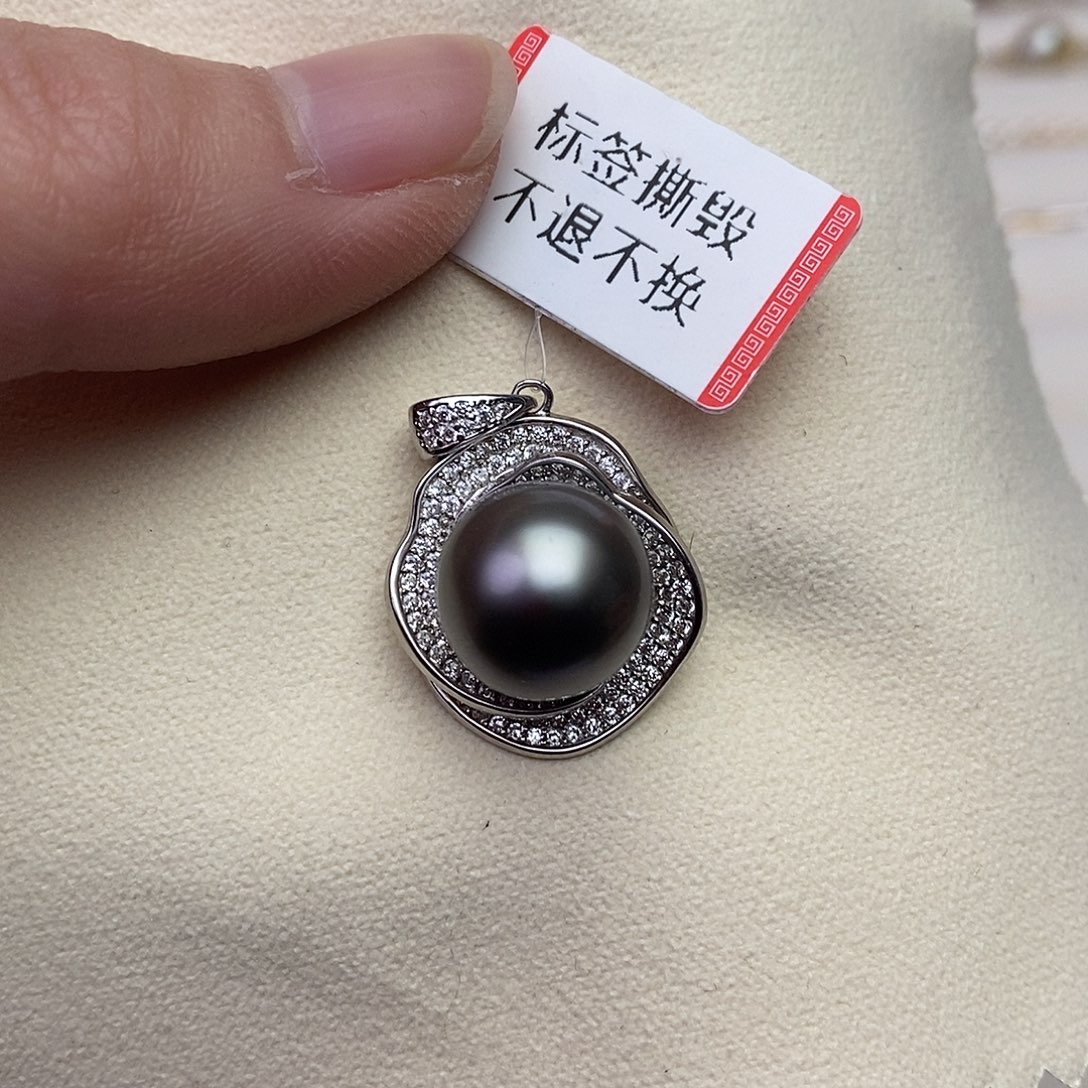 海水珍珠颈饰银S925镶嵌