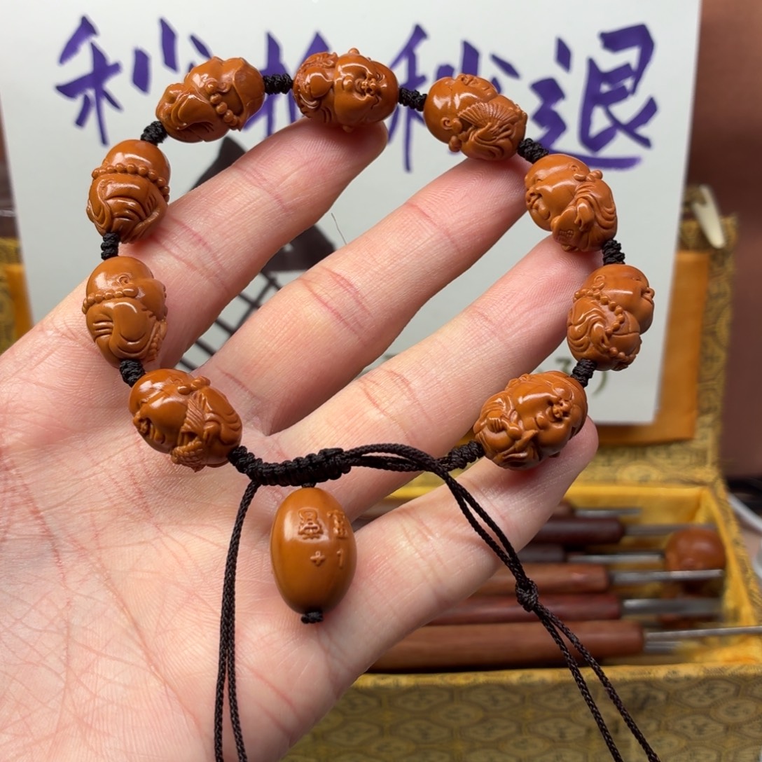 橄榄核吊坠大头弥勒