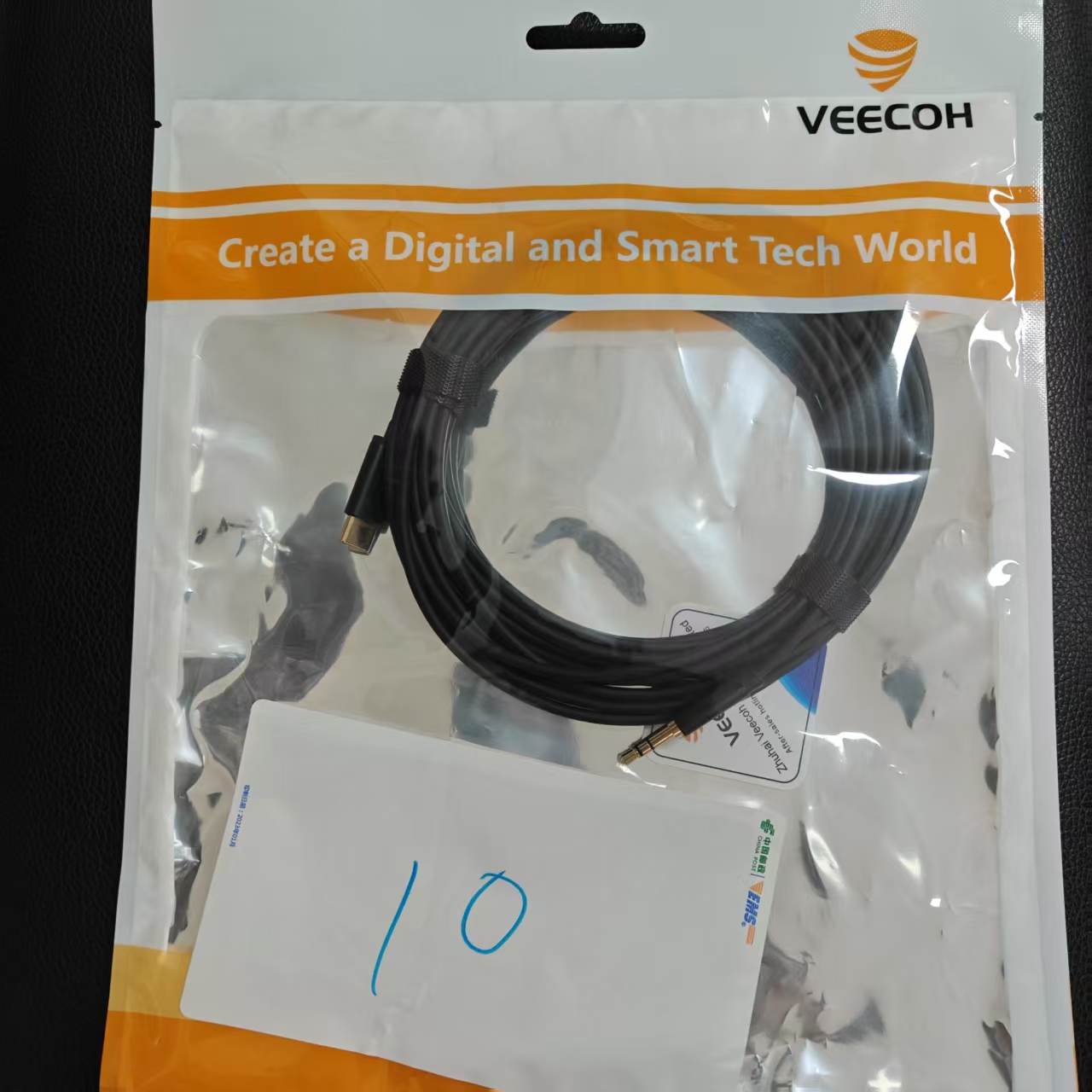 未拆封  VEECOH 中视讯  3.5mm转typeC 5米  VE-AU006