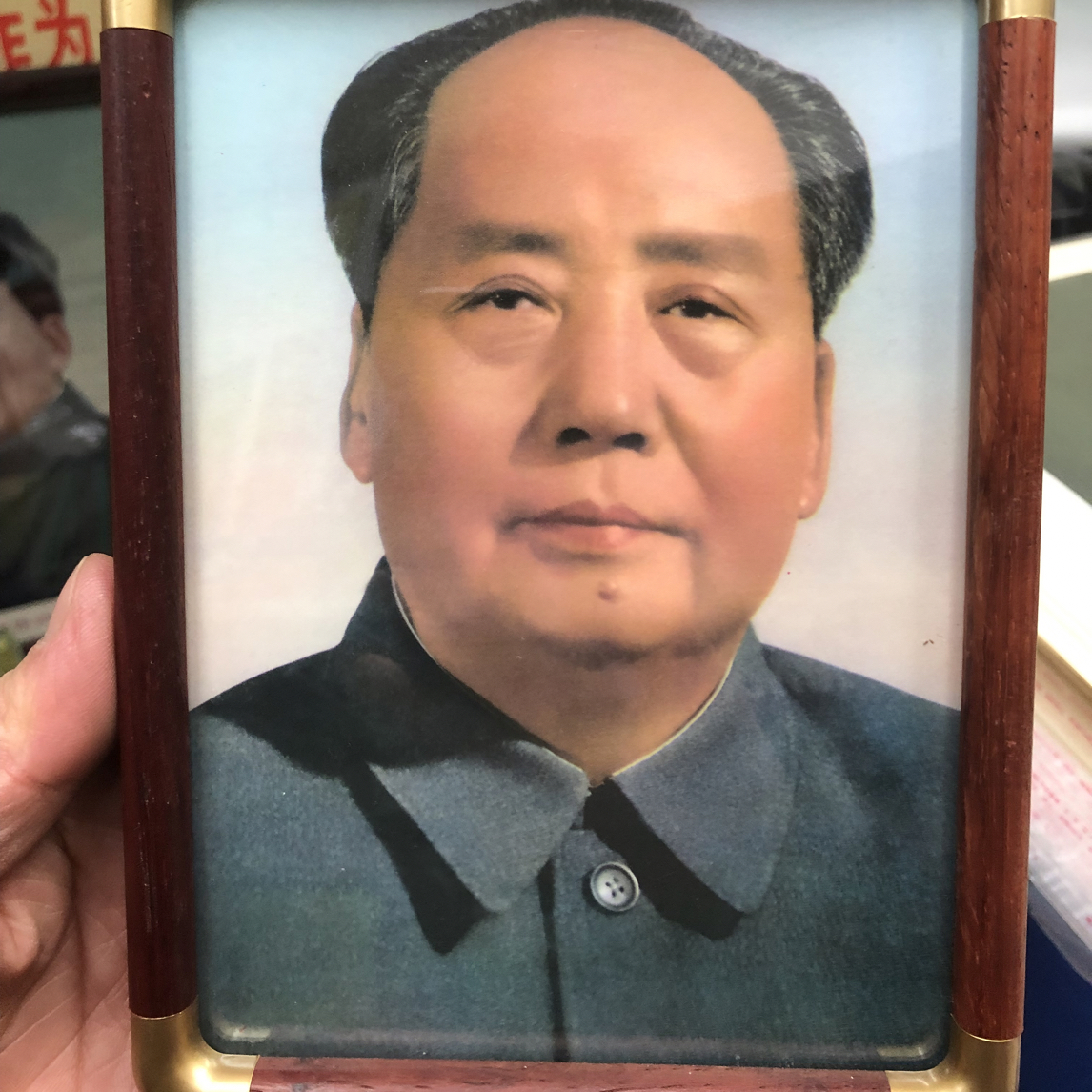 实木边框画，尺寸19✖️14厘米