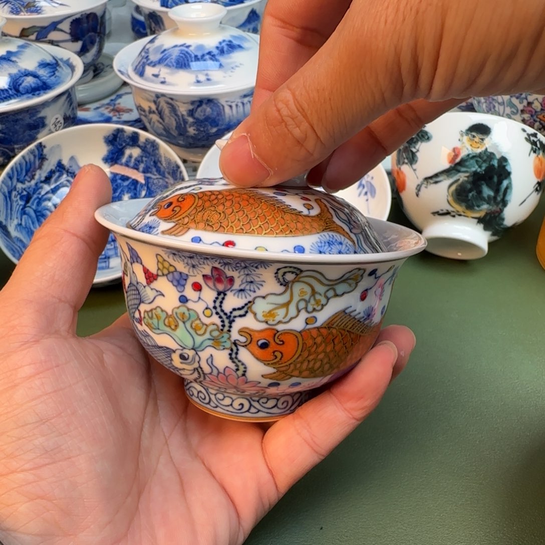 陶纯手工纯手绘茶具378