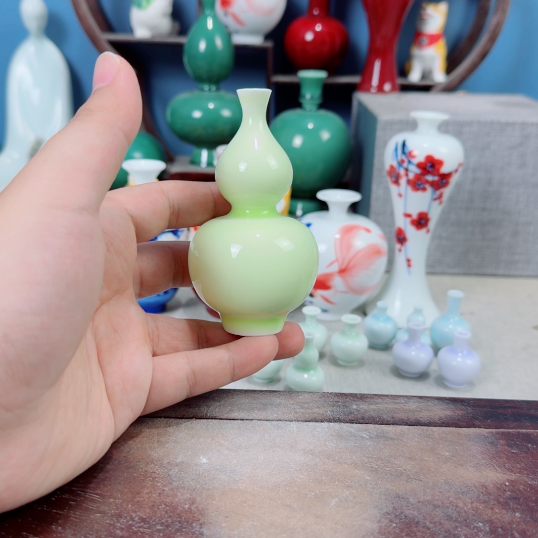陶瓷手工小花器摆件