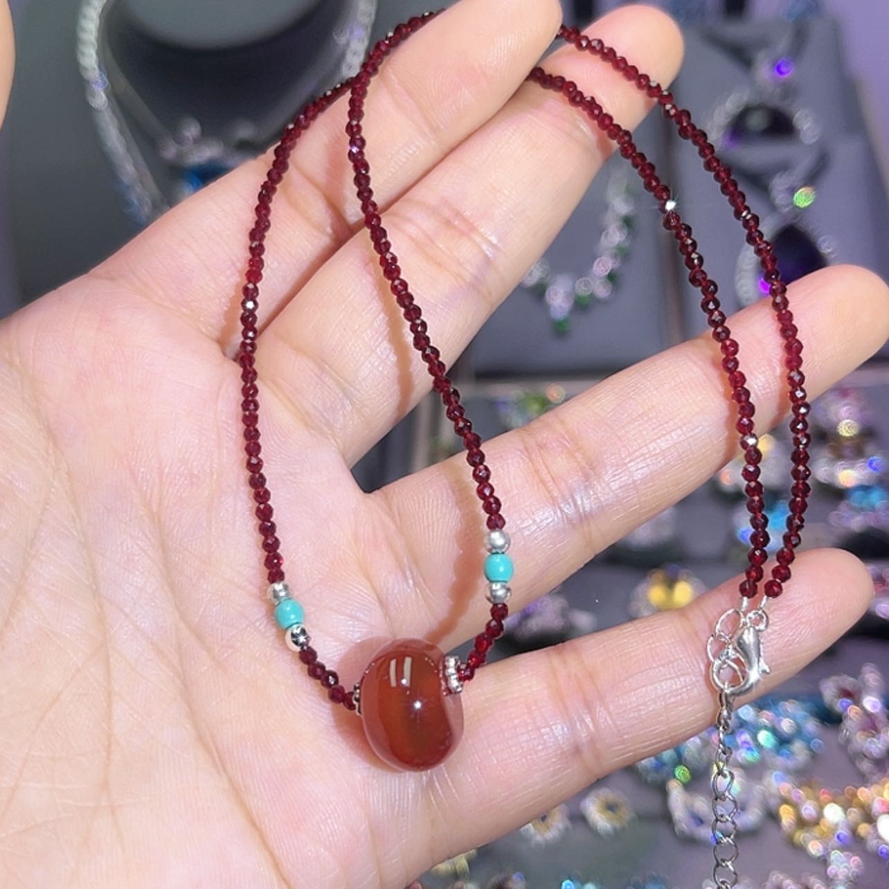 【闪购商品】尖晶石颈饰未镶嵌吊坠