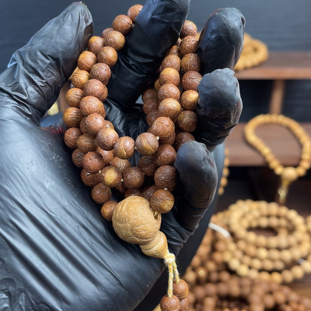 早***️凤眼菩提吊坠酸枣核108