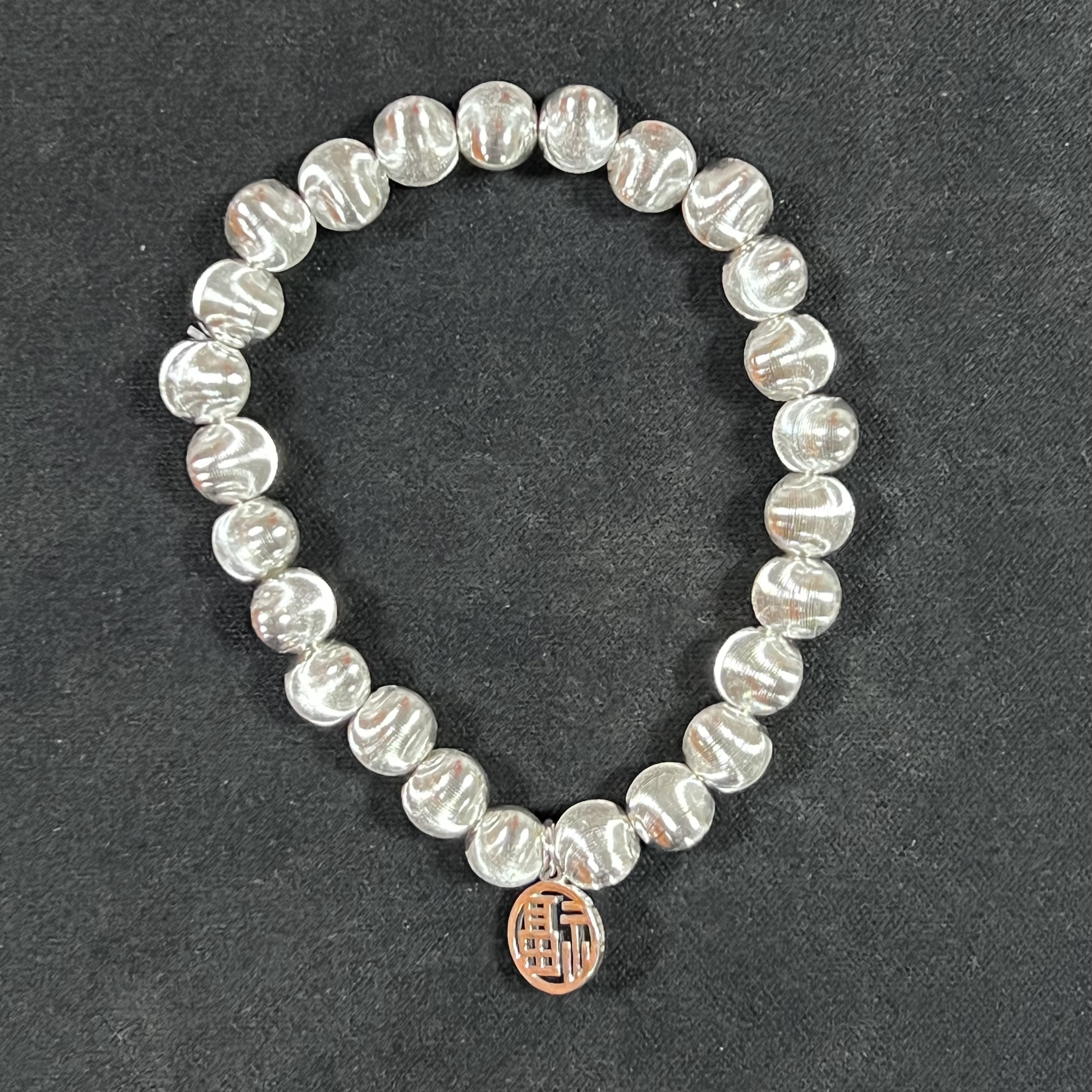 YZ052猫眼福牌精品手链  精品银色手链（无礼盒）