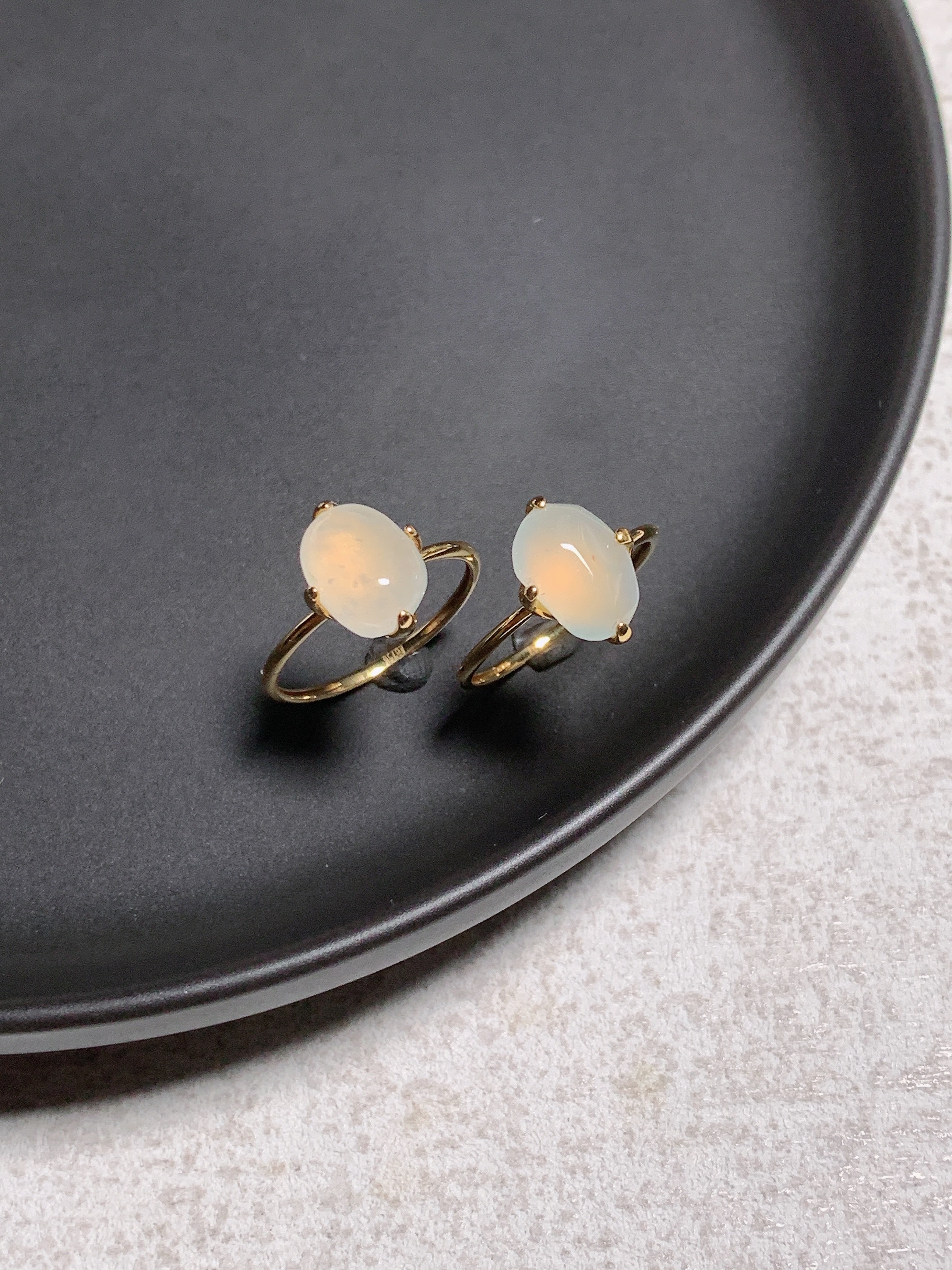 18K金镶嵌戒指翡翠 L1305 多样性发其一 