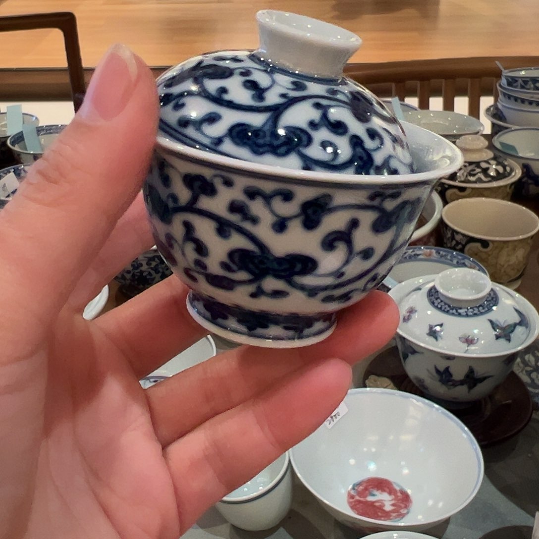 钟家窑柴窑盖碗盖碗