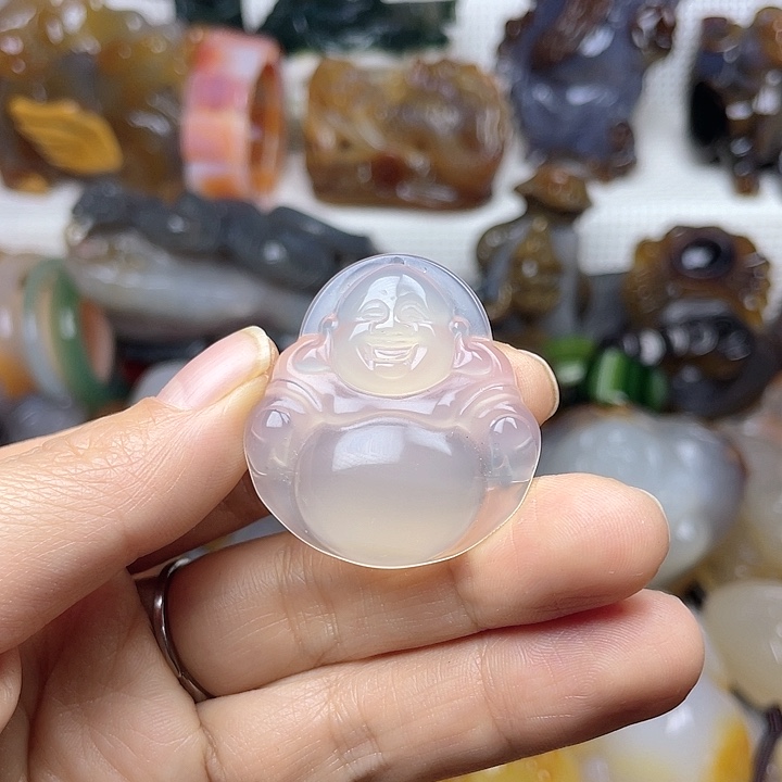 玛瑙/玉髓饰品未镶嵌雪