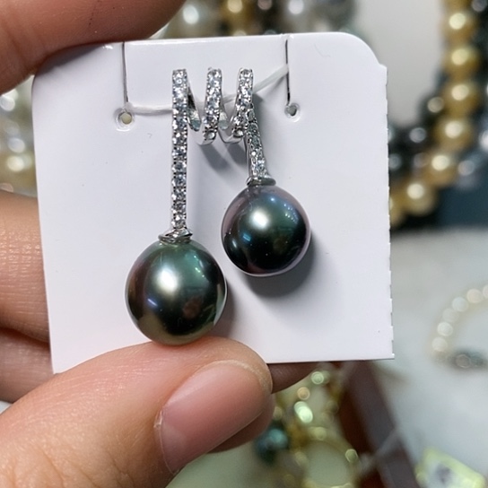 海水珍珠颈饰银S925镶嵌8-11