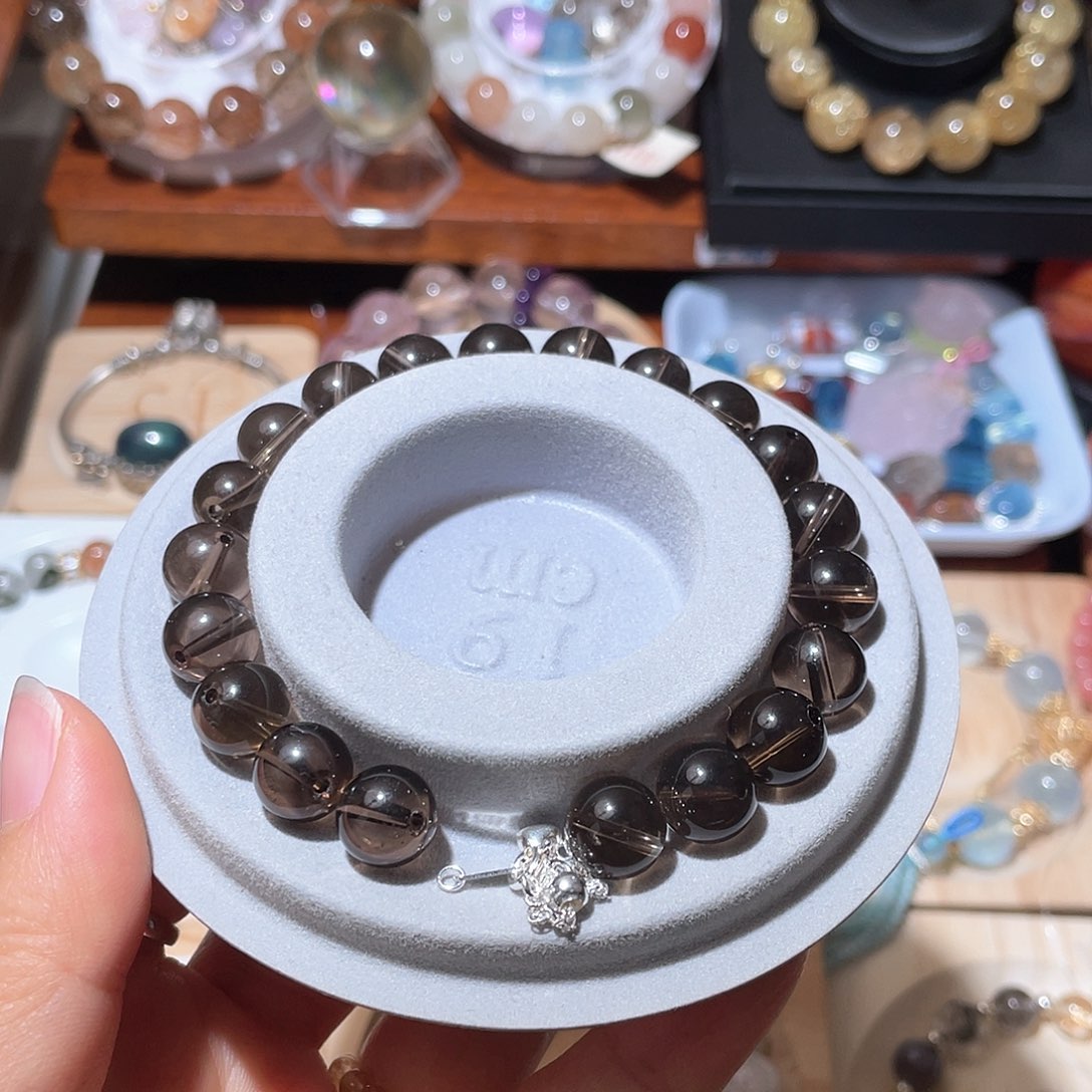 水晶手链未镶嵌阳*茶晶脚链