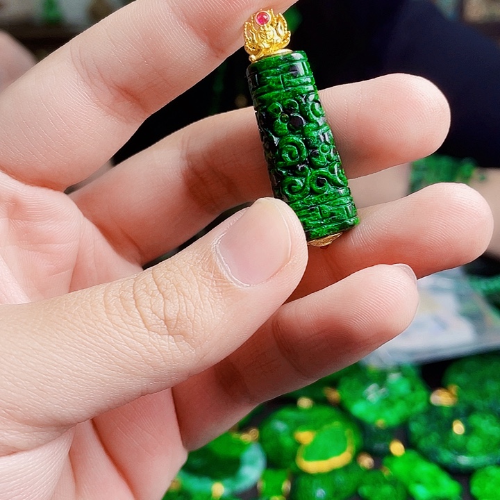 翡翠银S925镶嵌颈饰