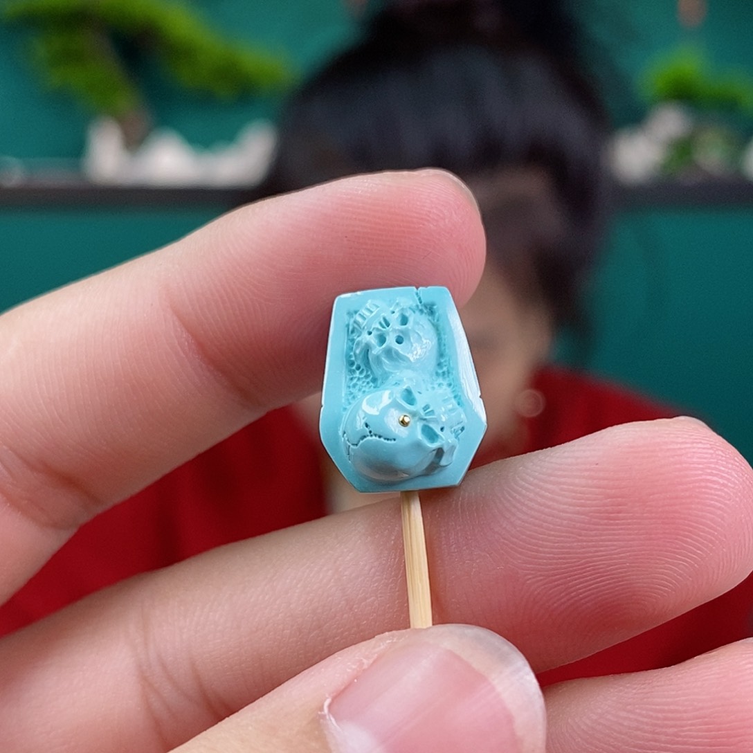 绿松石珠宝奇石未镶嵌