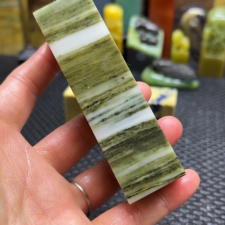 闲***舞青田石印章石印章石