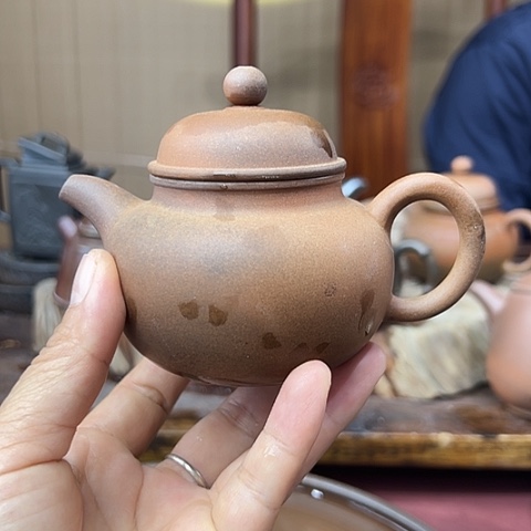 梨***雪戬谷龙窑柴烧茶壶23