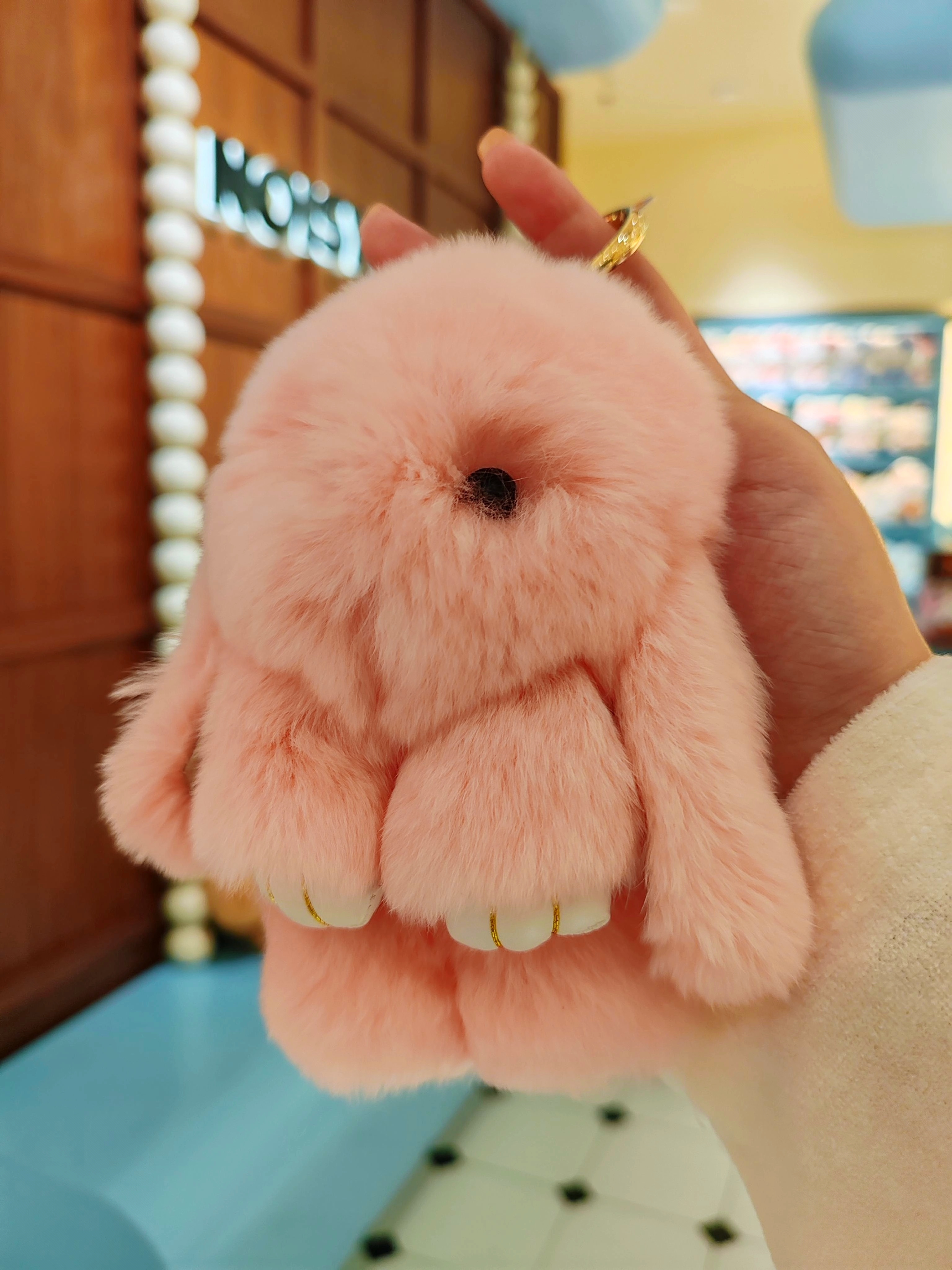 濑兔毛小兔子挂件