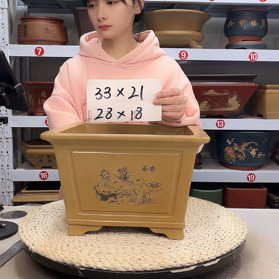 紫砂花盆紫砂花盆