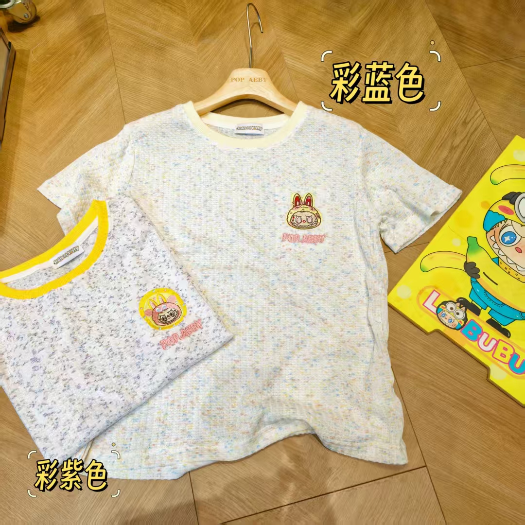 布布夏季新款 彩点T恤 青岛代工 2332