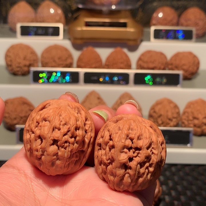 文玩核桃把件莲花34尺