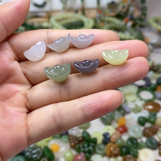 和田玉未镶嵌挂件68一个多样性发货