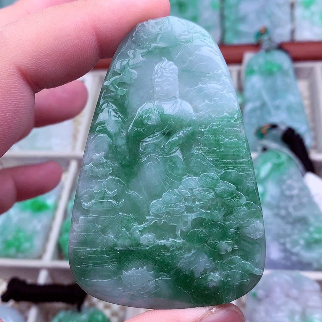 翡翠未镶嵌吊坠(不含链)