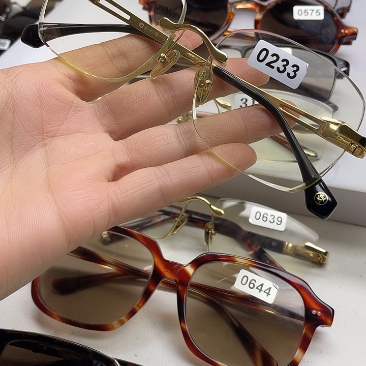 平***凡天然水晶石头眼镜