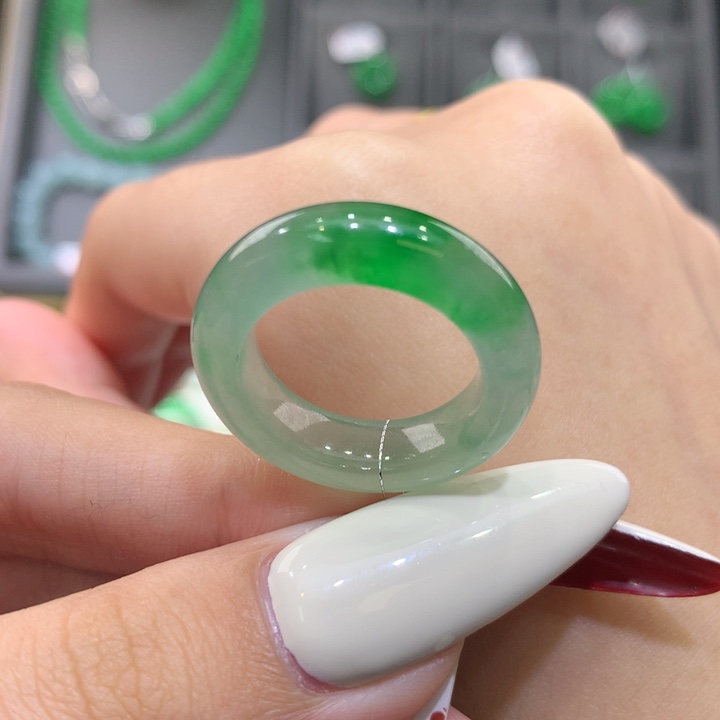 未镶嵌戒指翡翠13-14