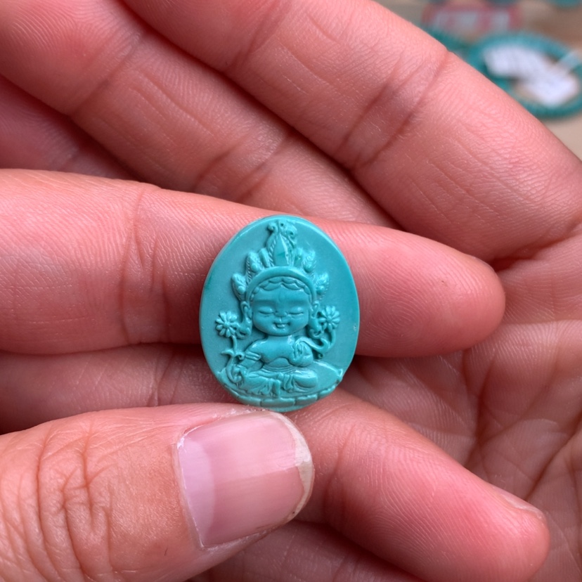 【闪购商品】绿松石雕刻未镶嵌