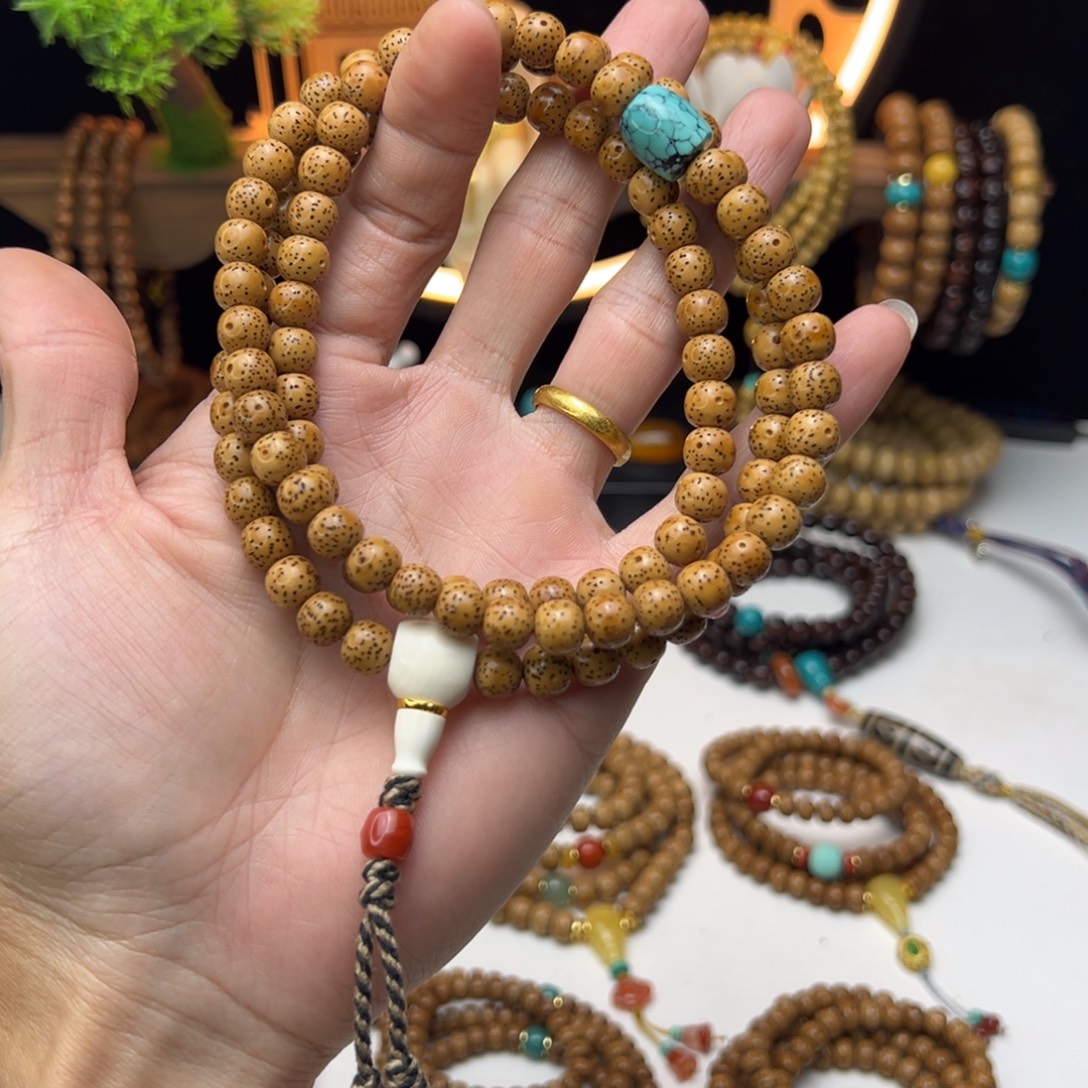 故****吊坠星月菩提头条星月菩提老陈籽8×7mm