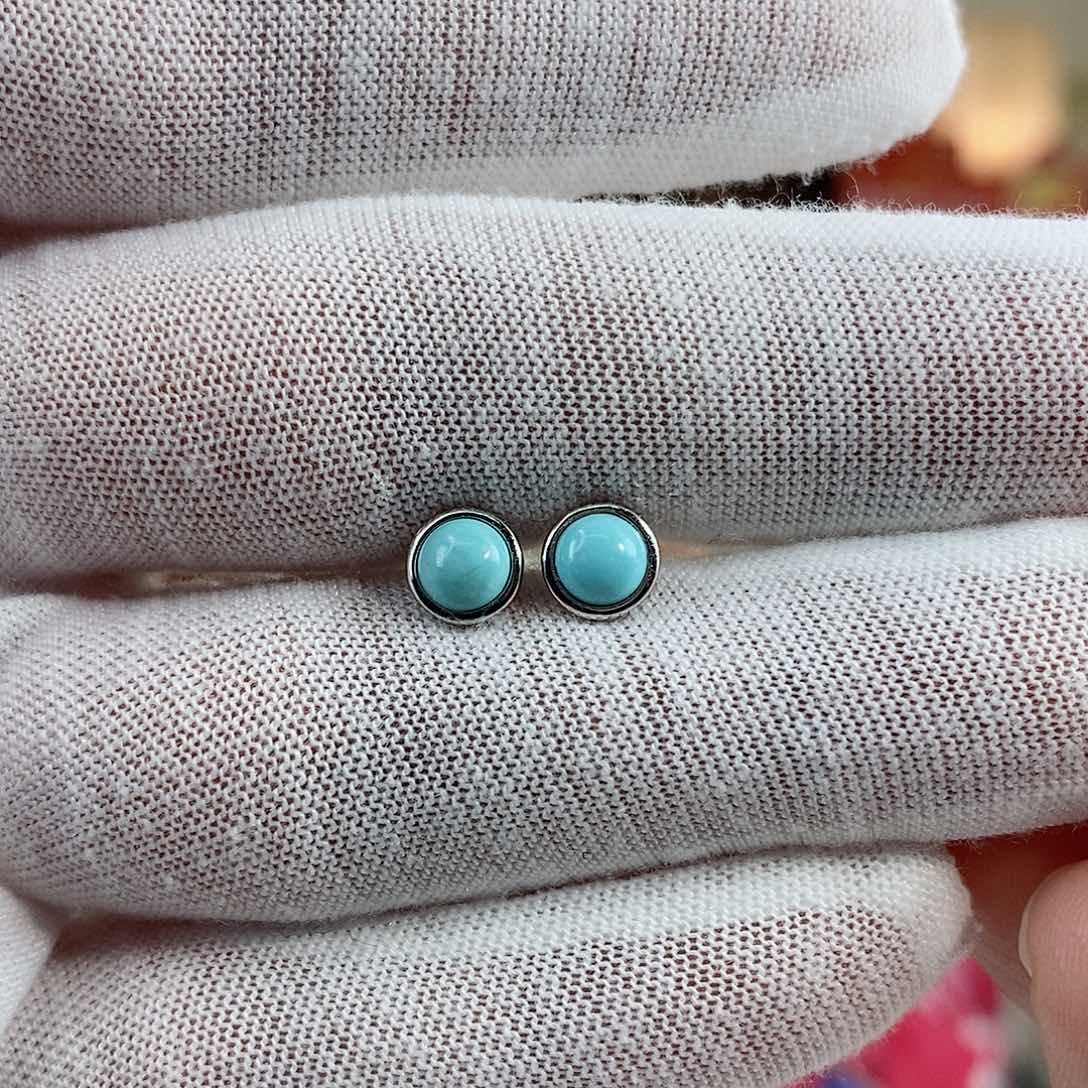 绿松石珠宝奇石银S925镶嵌