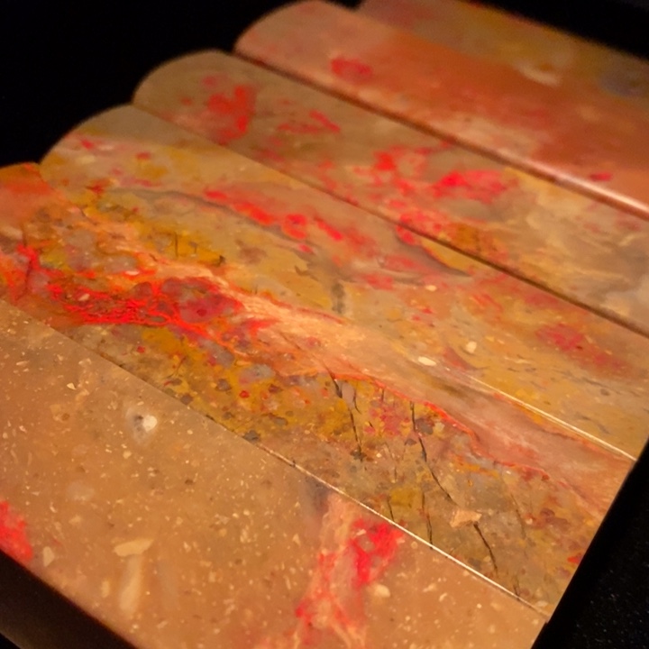 柏*昌化鸡血石印章印章共6只