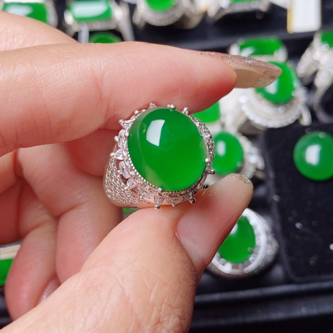 未镶嵌戒指翡翠天然翡翠正品