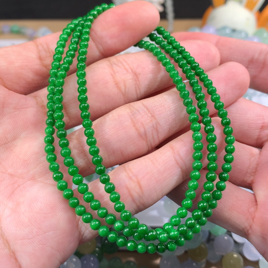 翡翠手链未镶嵌G****华翡翠