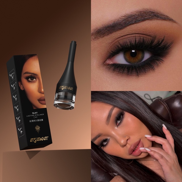 NYDON丝滑持久2合1浓郁眼线膏 No退No换！